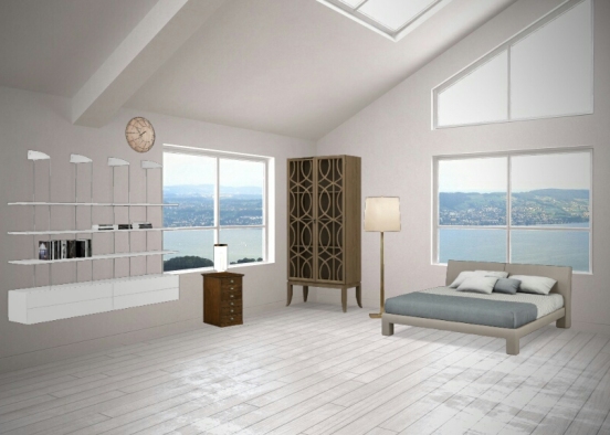 Bedroom is a sity Design Rendering