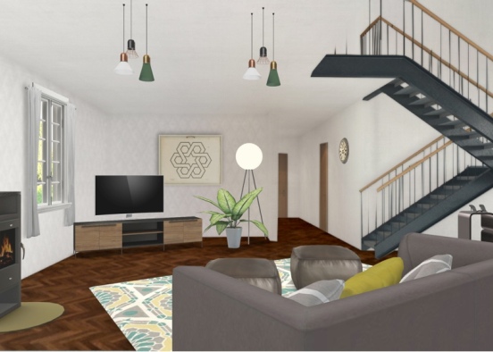 Rustic and yellow Design Rendering