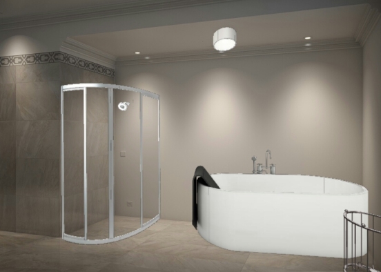 Guest Bathroom Design Rendering