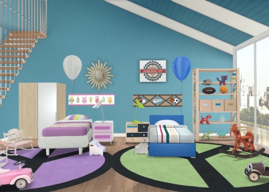 cuarto para niños  Design Rendering