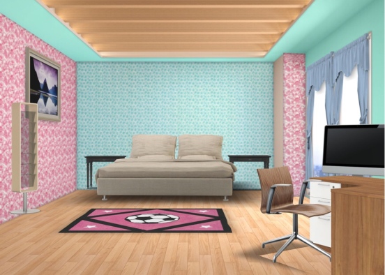 mum and dads room Design Rendering
