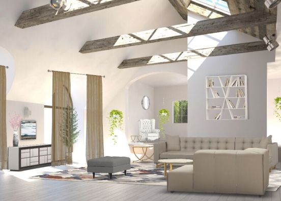 living room grand Design Rendering