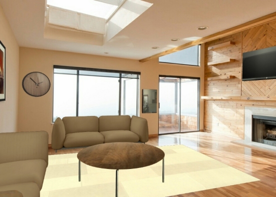House #3 living room Design Rendering