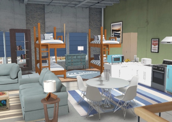 Mini dorm room! Design Rendering