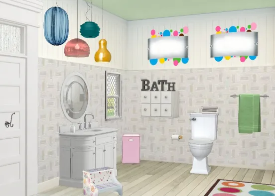 Kids bathroom! Design Rendering