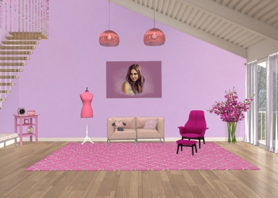 Sala pink(desafio) Design Rendering