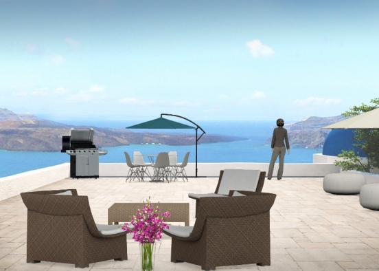 Greek Island Design Rendering