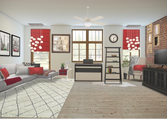 The red room  Design Rendering