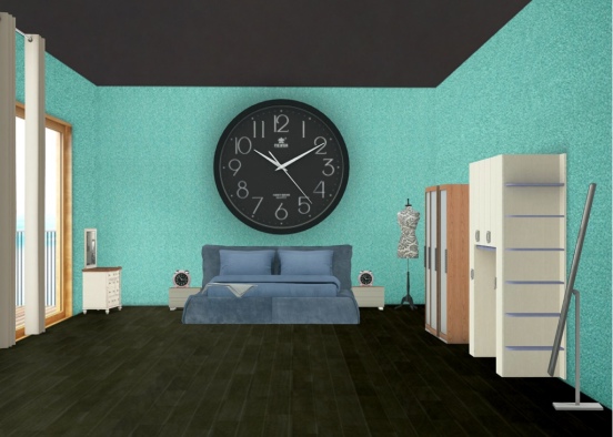 Bedroom (children and aldults) Design Rendering