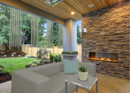 outdoor chill area Design Rendering