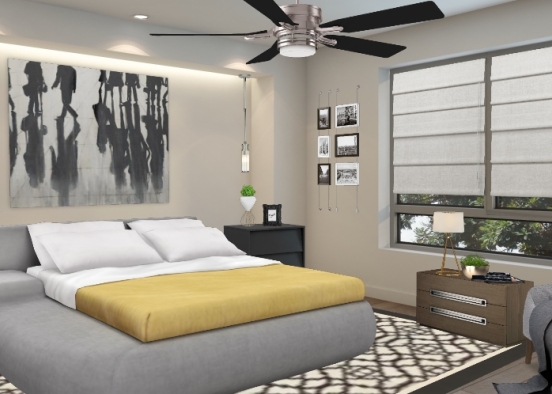 Bedroom For The Young Design Rendering