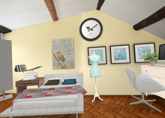 a comfy room Design Rendering