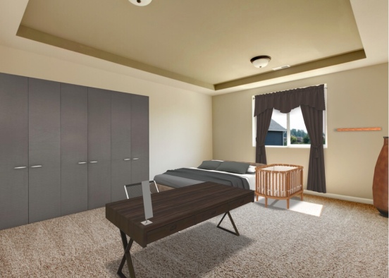 future bed room Design Rendering