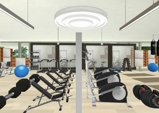 Fitness Center Design Rendering