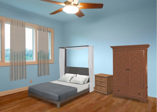 Gust bedroom Design Rendering