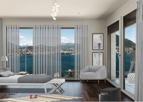 Chambre grise 2 Design Rendering
