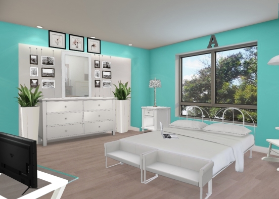 Cute teen bedroom ♡ Design Rendering