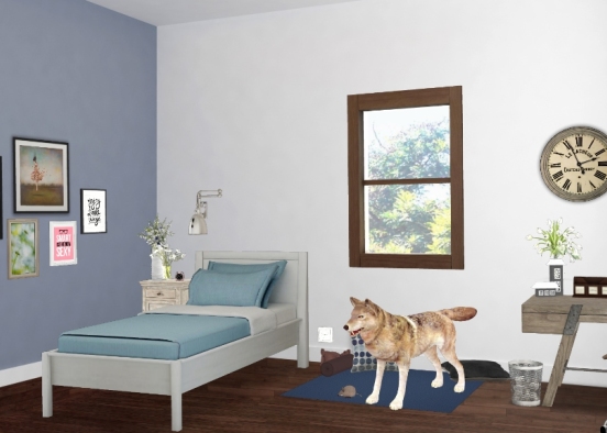 living with a dog Design Rendering