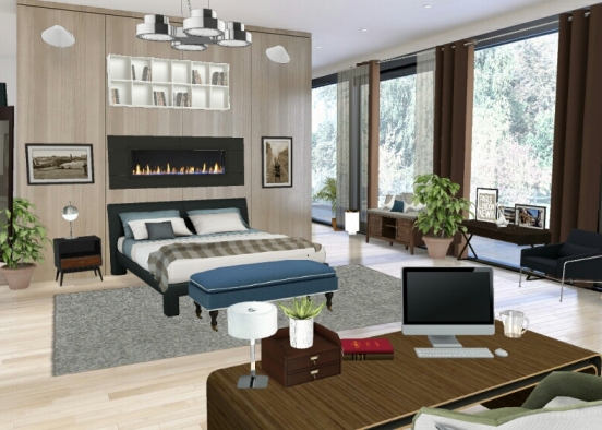 Dormitorio adomescente Design Rendering