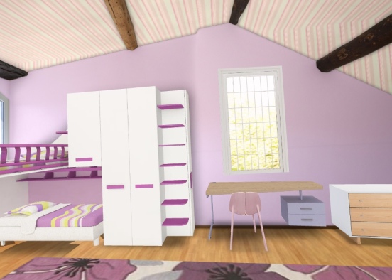 Child’s Bedroom Design Rendering