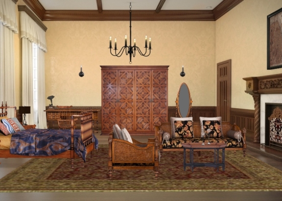 Antique Room Design Rendering