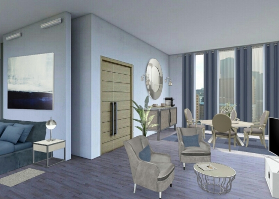 Luxury hotel bedroom Design Rendering