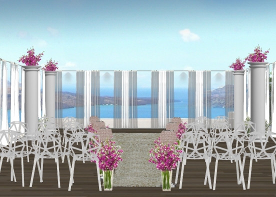 Ocean Breeze Wedding  Design Rendering