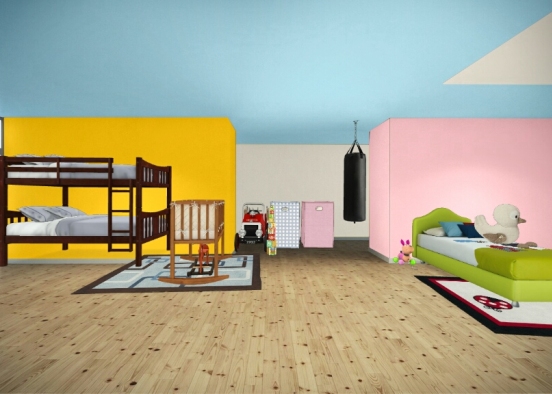 Little kids room  Design Rendering