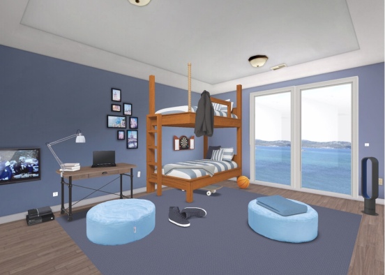 Dream boy’s bedroom Design Rendering