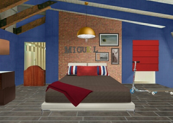 Dormitorio para un niño....... Design Rendering