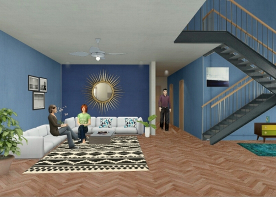 Living room 15-4-18 Design Rendering