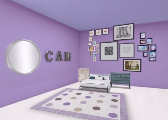 Cams bedroom challenge Design Rendering