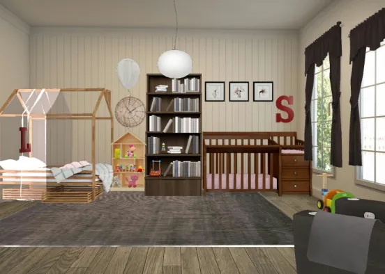 Share a room with a baby  Design Rendering
