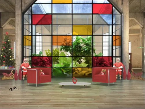 Warm Colored Living Area