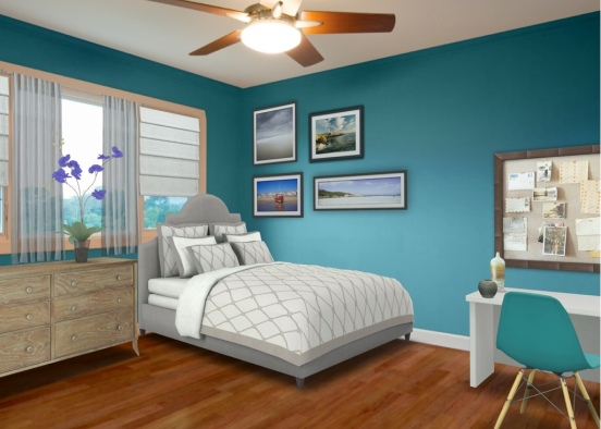Ocean Bedroom Design Rendering
