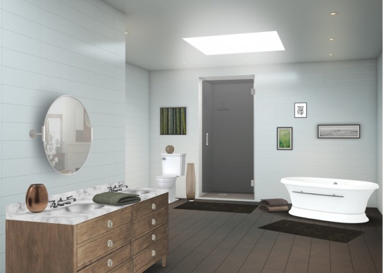 Gray and Green Design Rendering