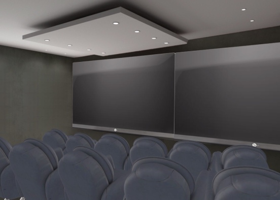 Theater Room Design Rendering