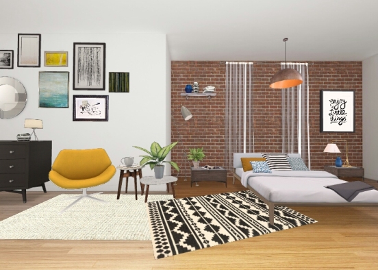Pinterest inspired Bedroom Design Rendering