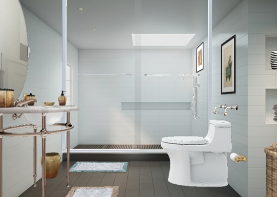 Light and airy bathroom  Design Rendering
