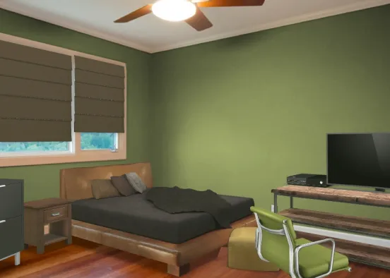 hi, I hope you enjoy this room intended for a teenage boy of course anyone can enjoy it   Design Rendering