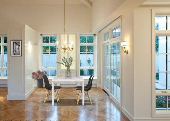 Fancy dining room Design Rendering