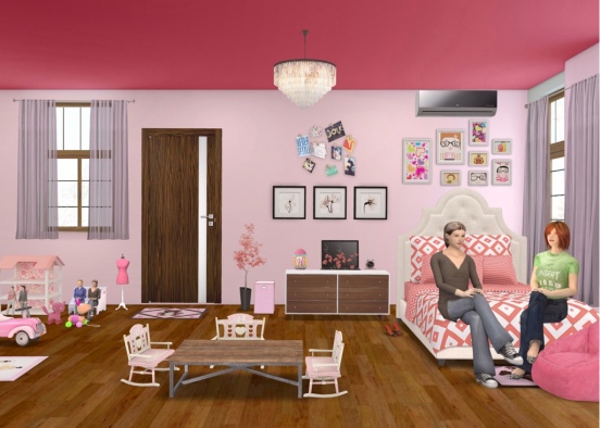 Pink rooms Design Rendering