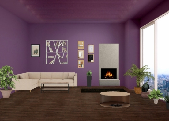 Obývací pokoj Design Rendering