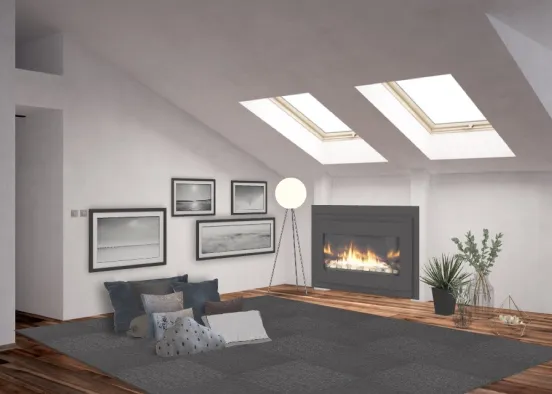 Tumblr Fire Place Room Design Rendering