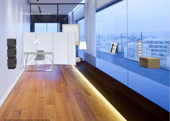 the calm office  Design Rendering
