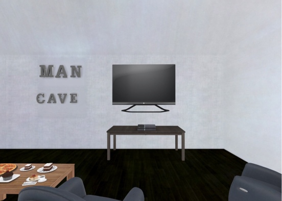 My desighn for the man cave challenge  Design Rendering