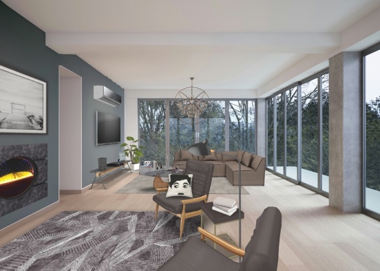 living room  Design Rendering