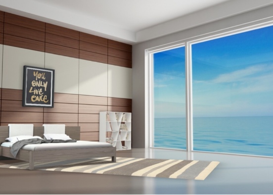Ocean Bedroom Design Rendering