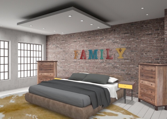 family stile master bedroom  Design Rendering
