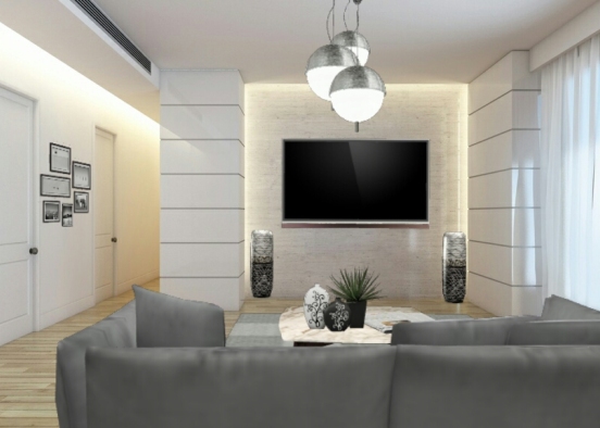 Cozy living Design Rendering